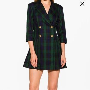 NWT Holiday Party Dress!!!  Alexia Admor Plaid Pleated Holiday Dress, Size 6
